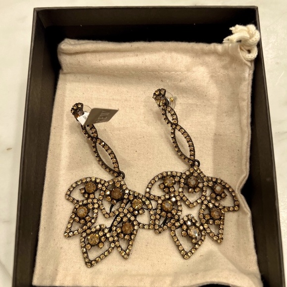 J Crew Crystal Chandelier Statement Earring New W/Bag/Box Wedding Bride-SeeVideo - Picture 6 of 11